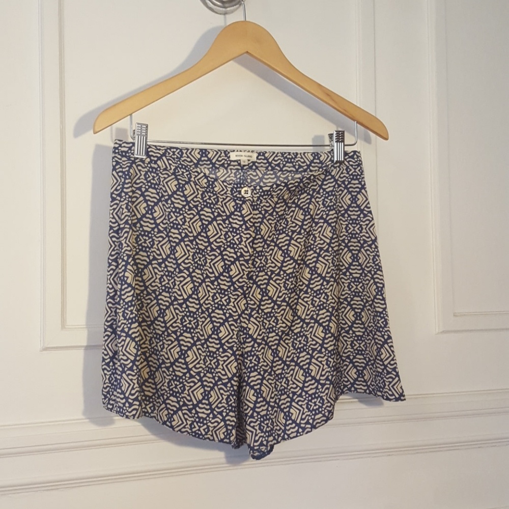Cute bohemian print drapey shorts